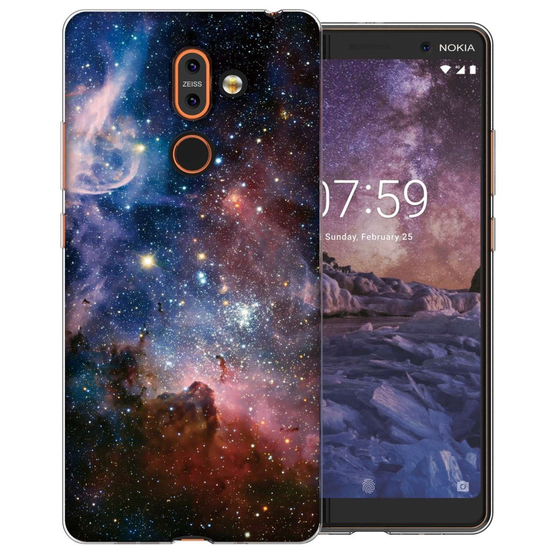 Nokia 7 Plus Blue Constellation TPU Gel Case - Mobile Madhouse