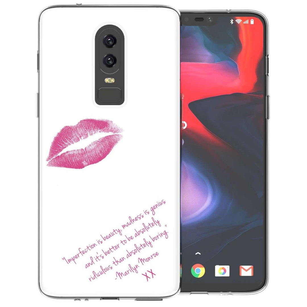 OnePlus 6 Marilyn Monroe Quote TPU Gel Case - Mobile Madhouse