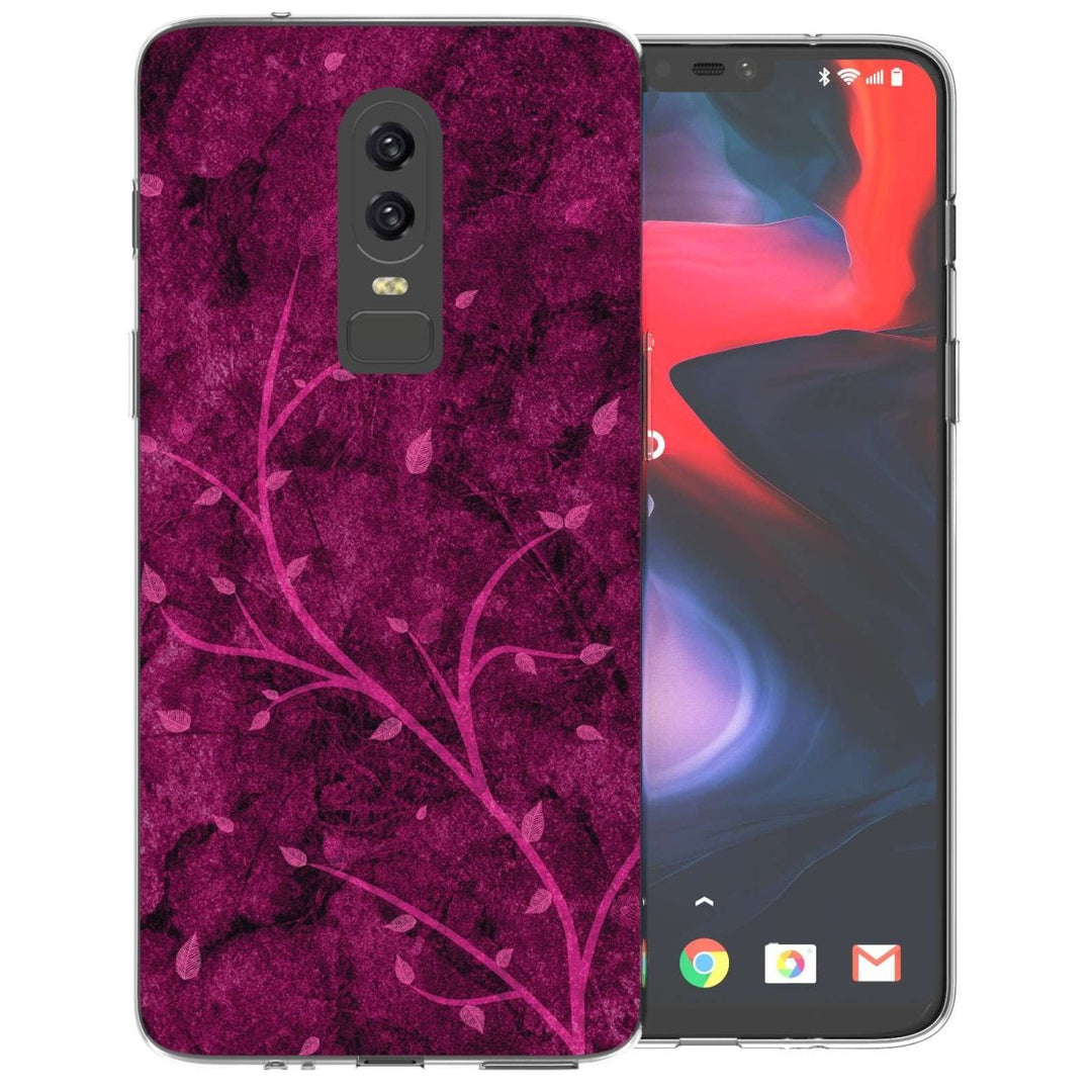 OnePlus 6 Pink Tree TPU Gel Case - Mobile Madhouse