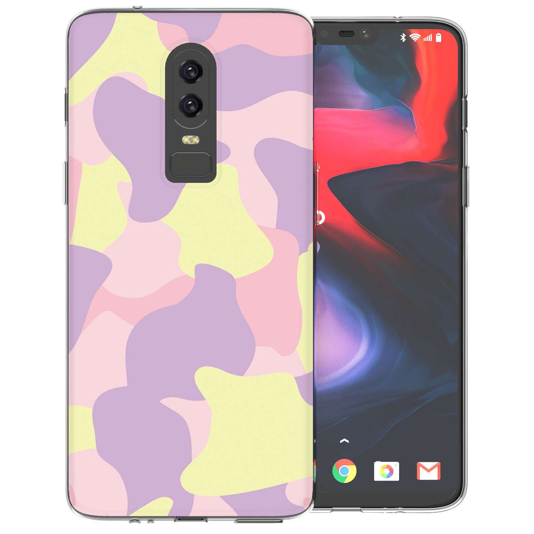 OnePlus 6 Pink Camouflage TPU Gel Case - Mobile Madhouse