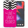OnePlus 6 Live Laugh Love Heart TPU Gel Case