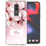 OnePlus 6 Light Pink Floral Personalised TPU Gel Case