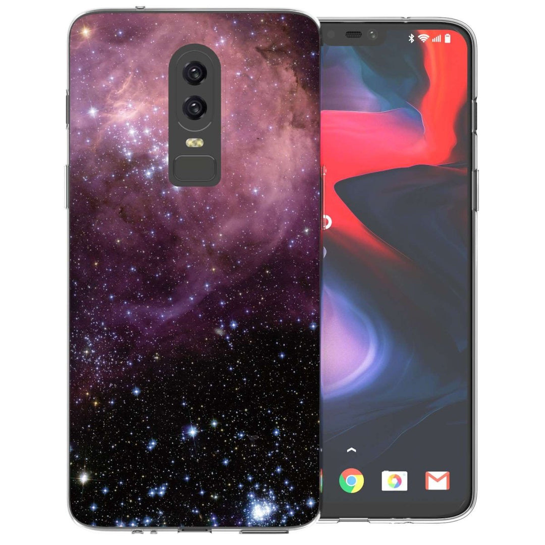 OnePlus 6 Purple & Black Constellation TPU Gel Case - Mobile Madhouse