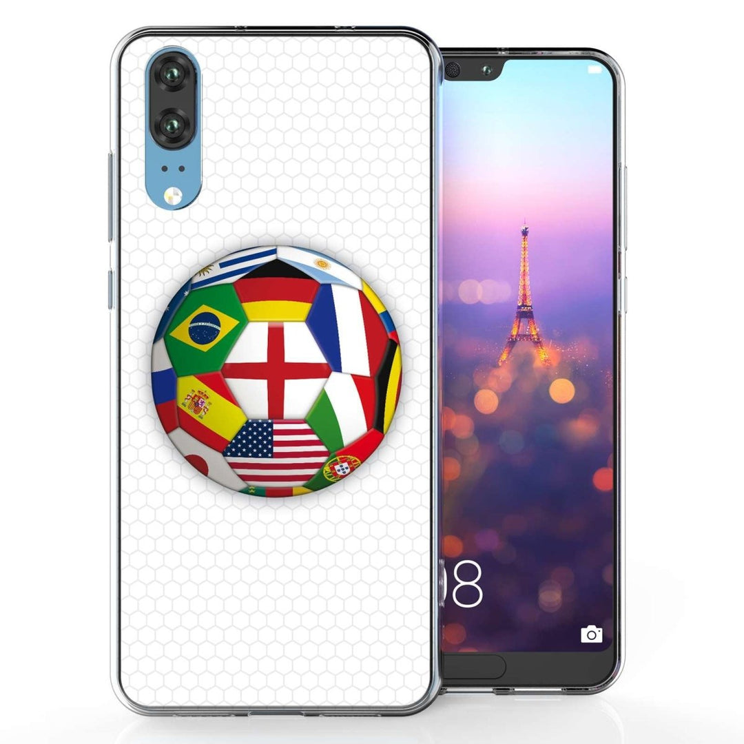 Huawei P20 World Cup Flags TPU Gel Case - Mobile Madhouse