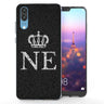 Huawei P20 Black Crown Personalised TPU Gel Case