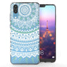 Huawei P20 Mandala TPU Gel Case - Mint Green