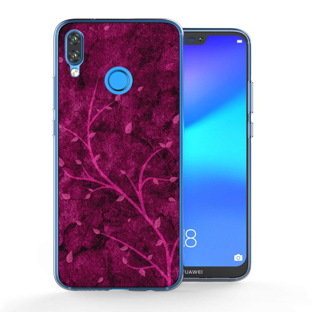 Huawei P20 Lite Pink Tree TPU Gel Case - Mobile Madhouse