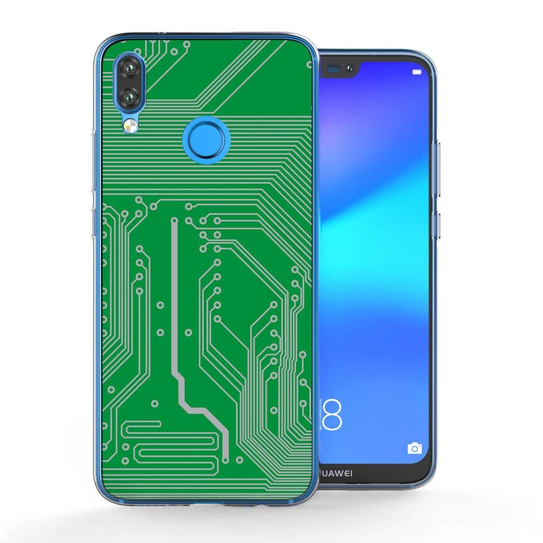 Huawei P20 Lite Green Circuit Board TPU Gel Case - Mobile Madhouse