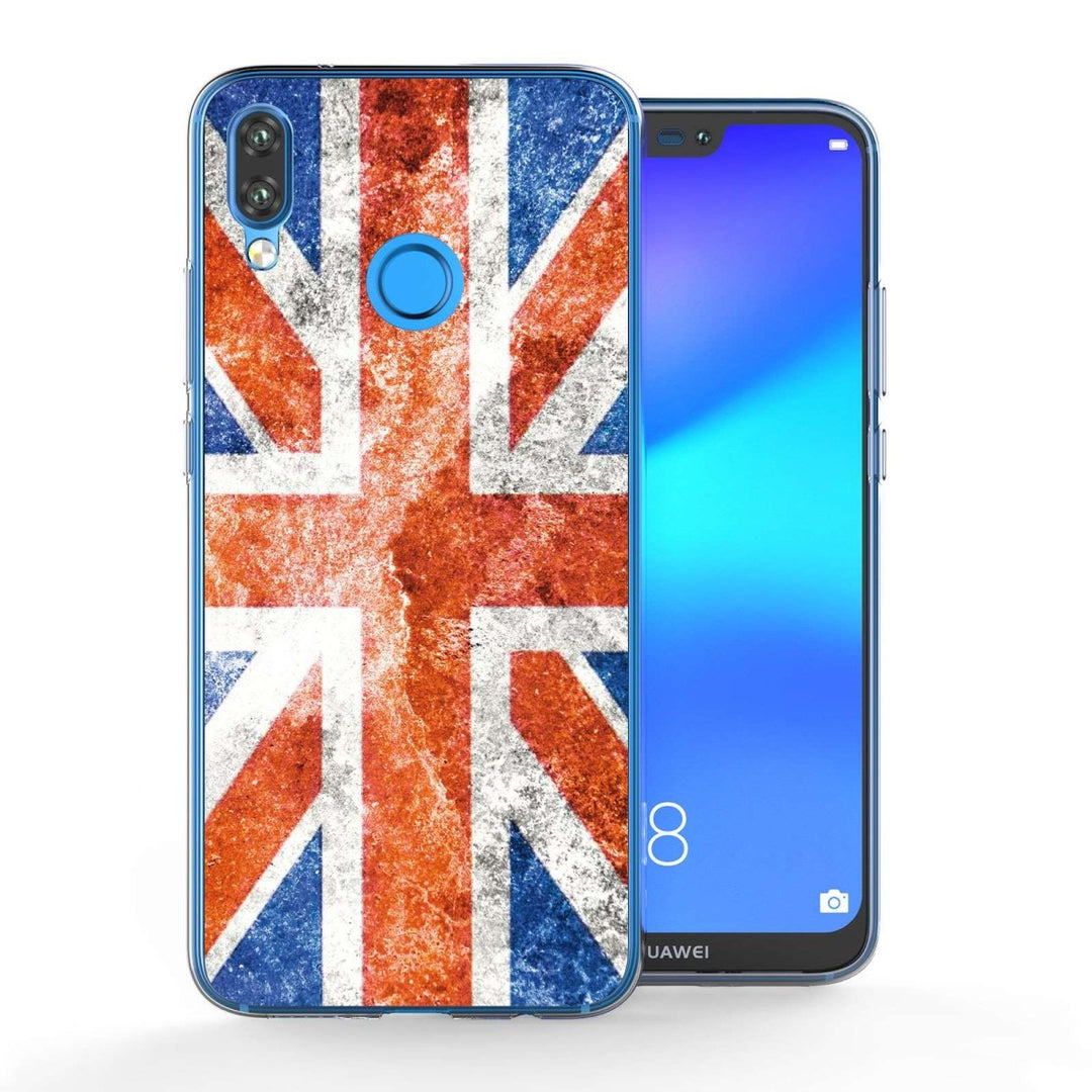 Huawei P20 Lite Retro Union Jack Flag TPU Gel Case - Mobile Madhouse