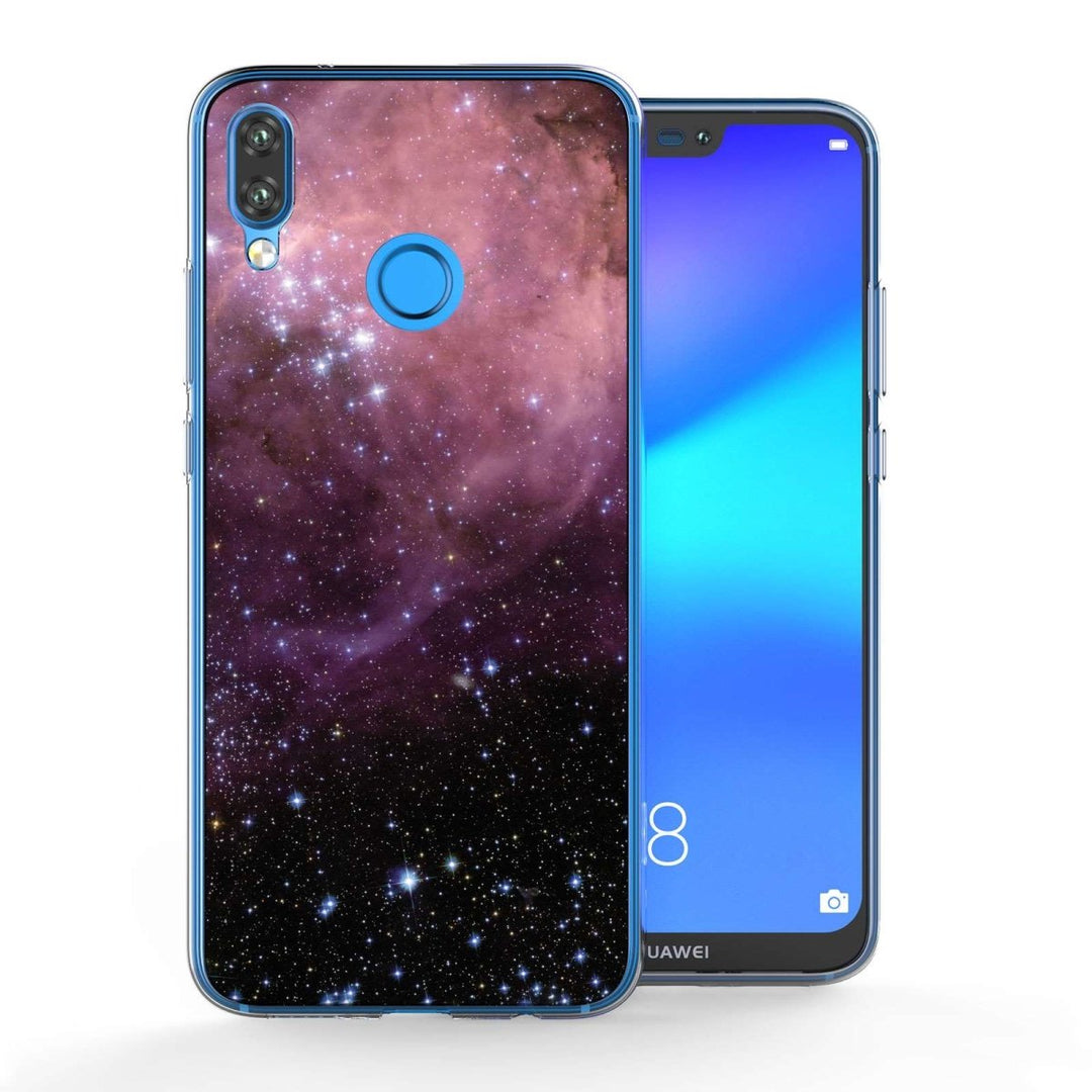 Huawei P20 Lite Purple & Black Constellation TPU Gel Case - Mobile Madhouse
