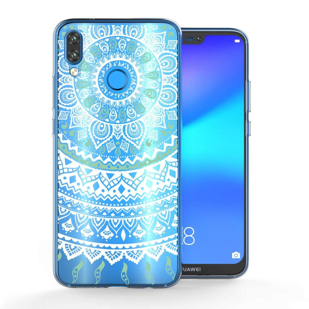 Huawei P20 Lite Mandala TPU Gel Case - Mint Green - Mobile Madhouse