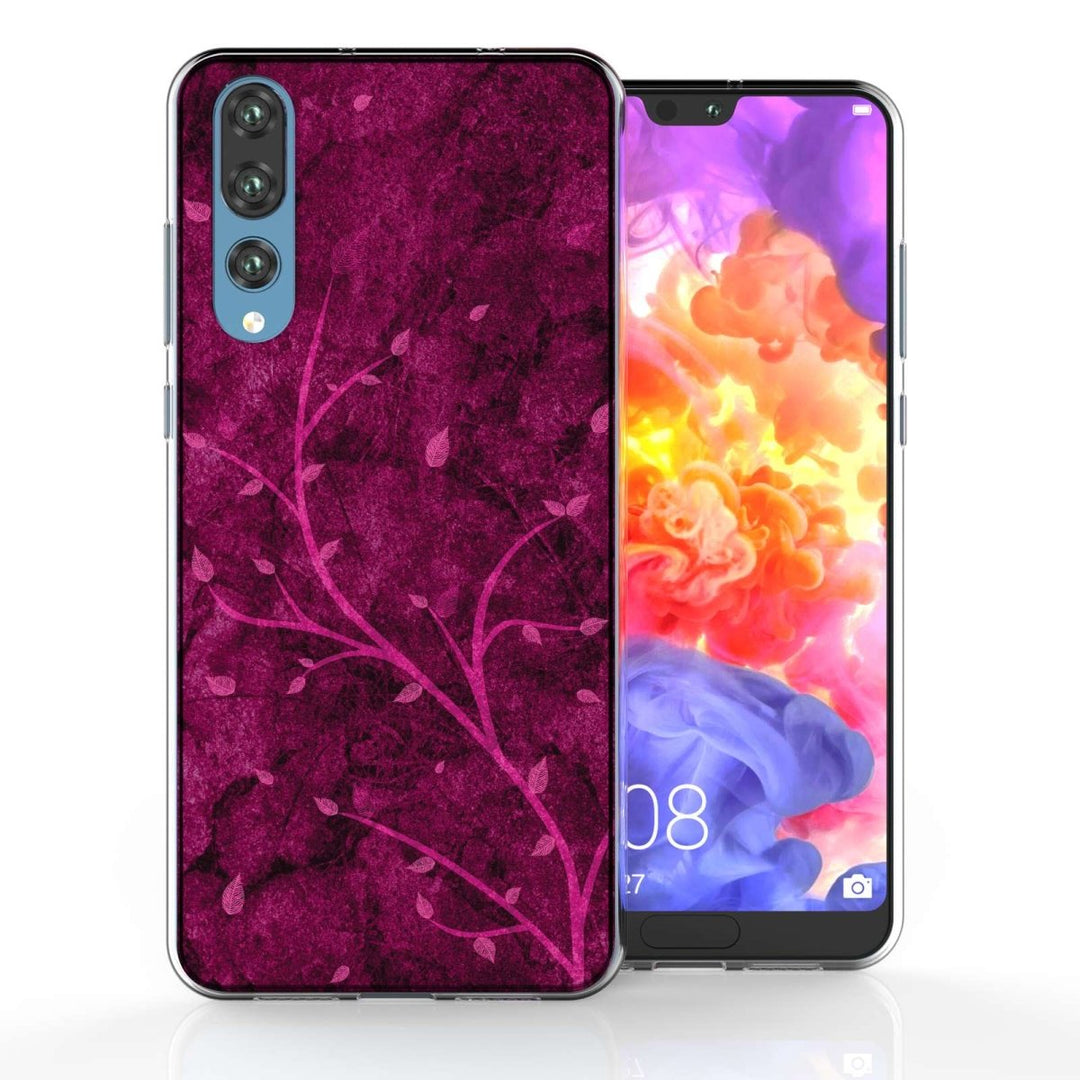 Huawei P20 Pro Pink Tree TPU Gel Case - Mobile Madhouse