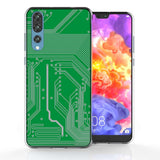 Huawei P20 Pro Green Circuit Board TPU Gel Case - Mobile Madhouse