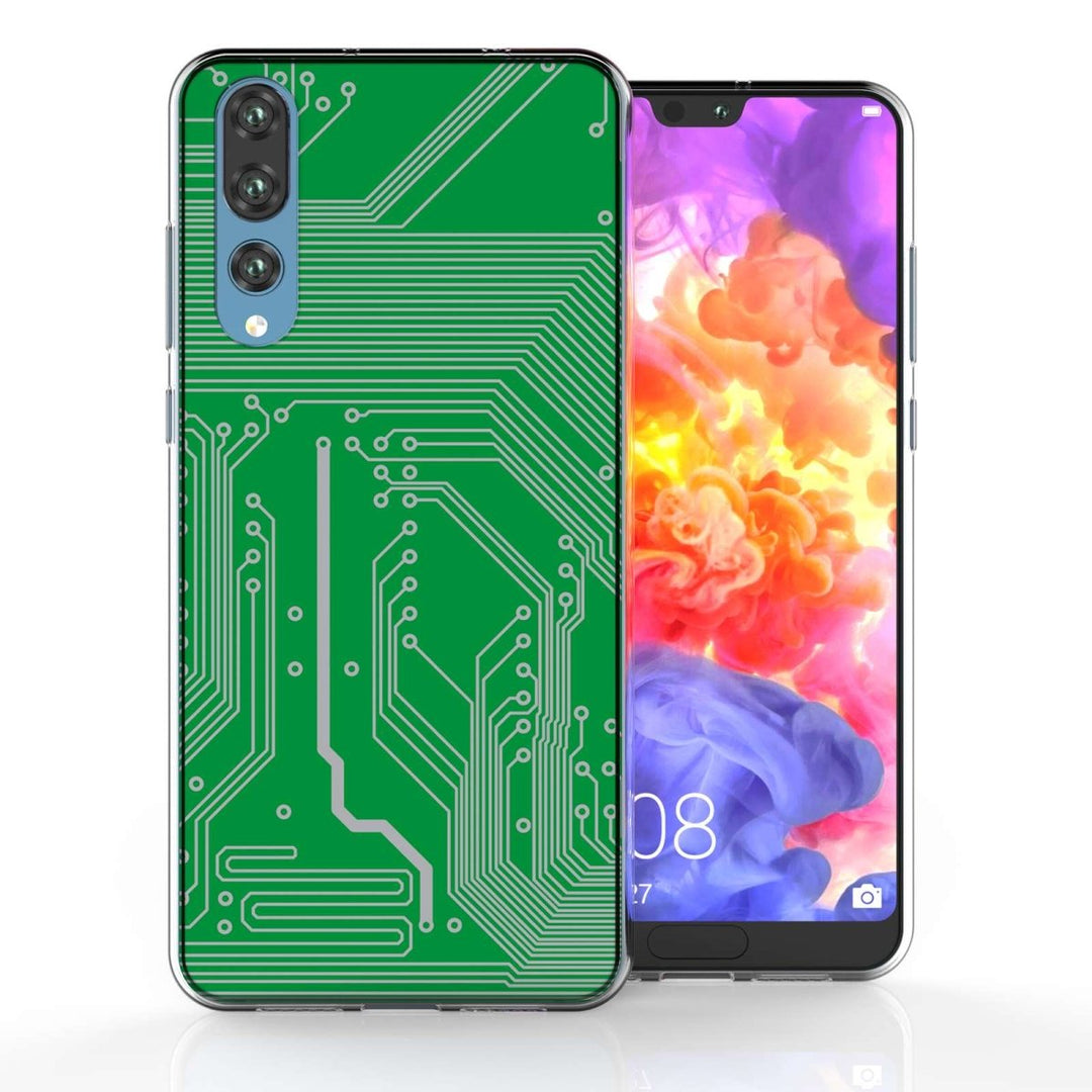 Huawei P20 Pro Green Circuit Board TPU Gel Case - Mobile Madhouse