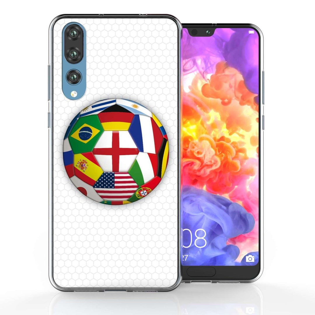 Huawei P20 Pro World Cup Flags TPU Gel Case - Mobile Madhouse
