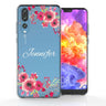 Huawei P20 Pro Clear Floral Personalised TPU Gel Case