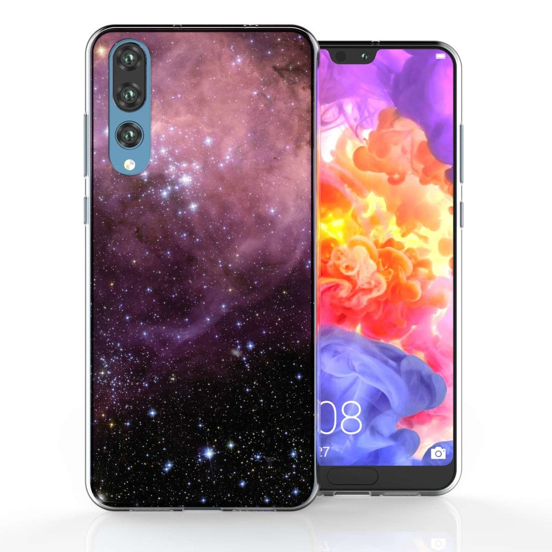 Huawei P20 Pro Purple & Black Constellation TPU Gel Case - Mobile Madhouse