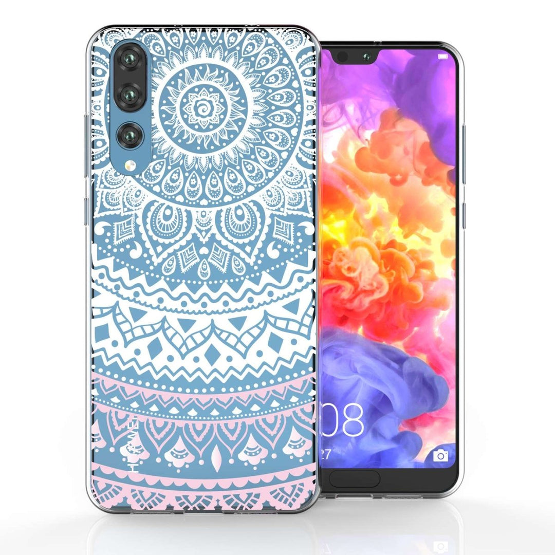 Huawei P20 Pro Mandala TPU Gel Case - White - Mobile Madhouse
