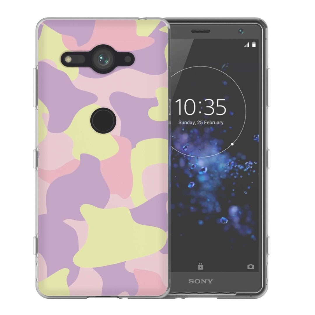 Sony Xperia XZ2 Compact Pink Camouflage TPU Gel Case - Mobile Madhouse