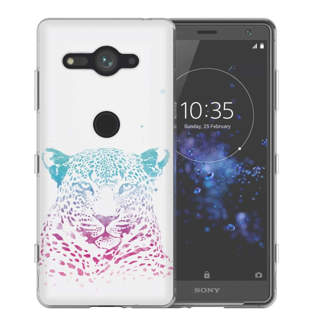 Sony Xperia XZ2 Compact Leopard Splash TPU Gel Case - Mobile Madhouse