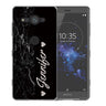 Sony Xperia XZ2 Compact Black Marble Personalised TPU Gel Case