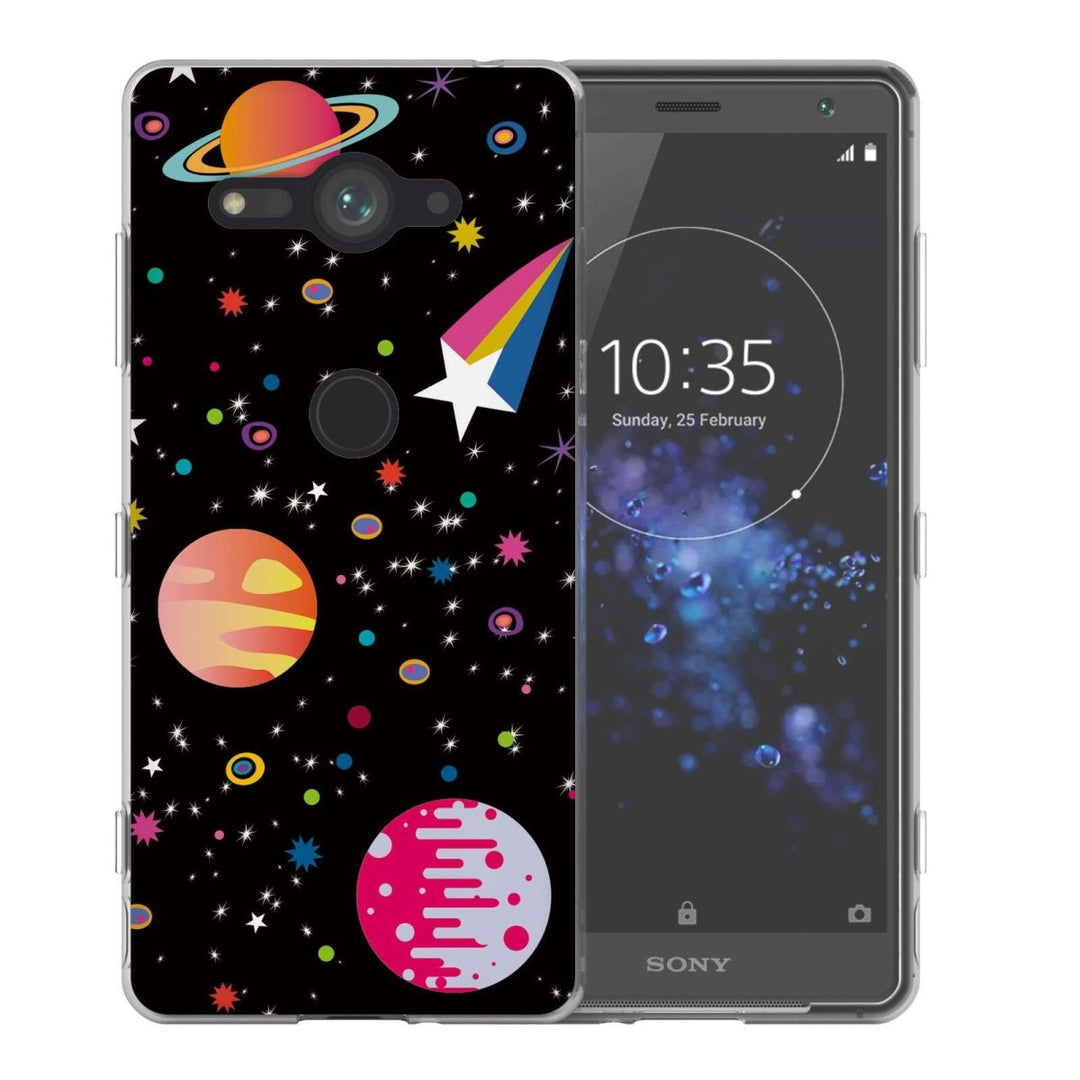 Sony Xperia XZ2 Compact Space Pattern TPU Gel Case - Mobile Madhouse