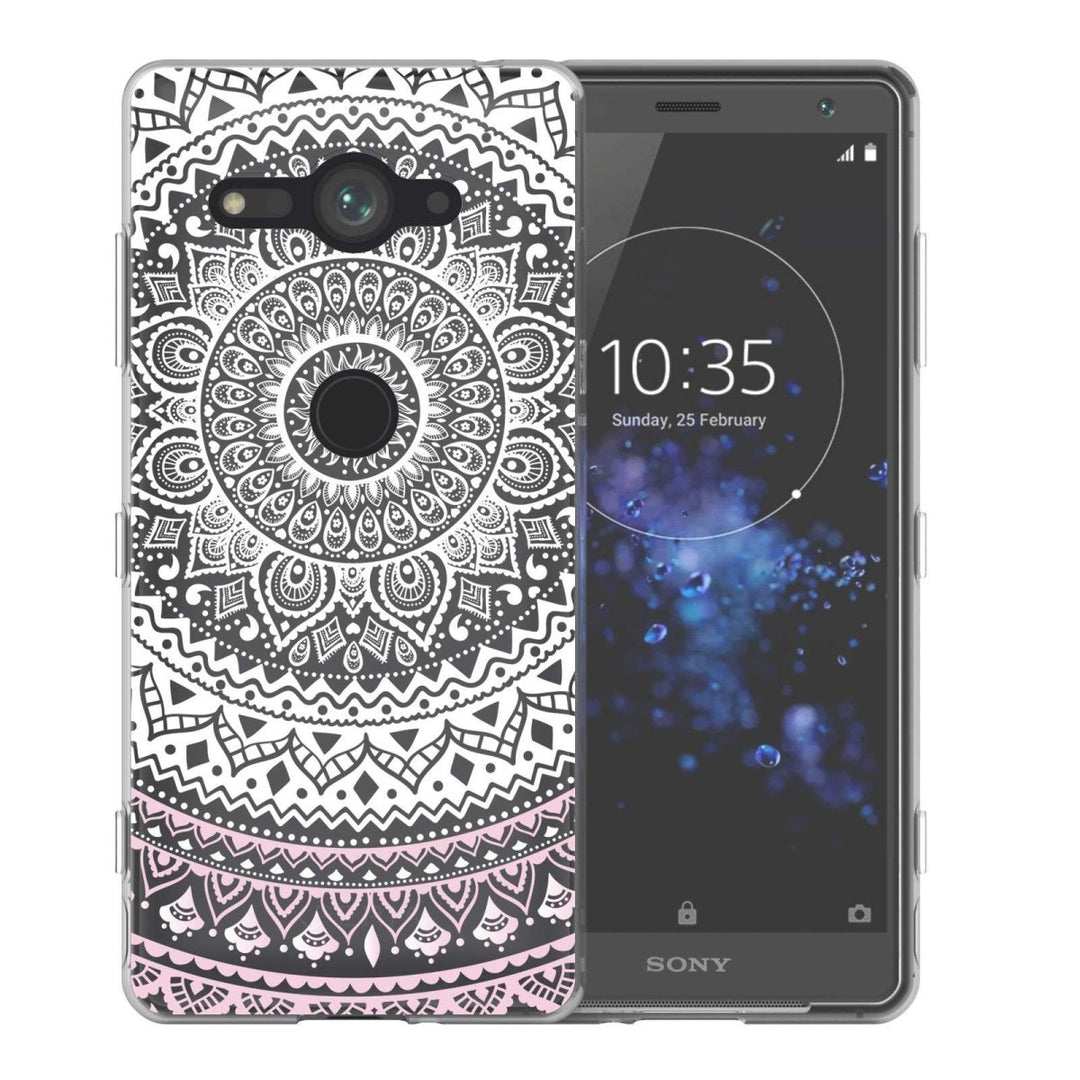 Sony Xperia XZ2 Compact Mandala TPU Gel Case - White - Mobile Madhouse