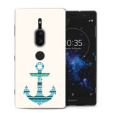 Sony Xperia XZ2 Premium Aztec Blue Anchor TPU Gel Case - Mobile Madhouse