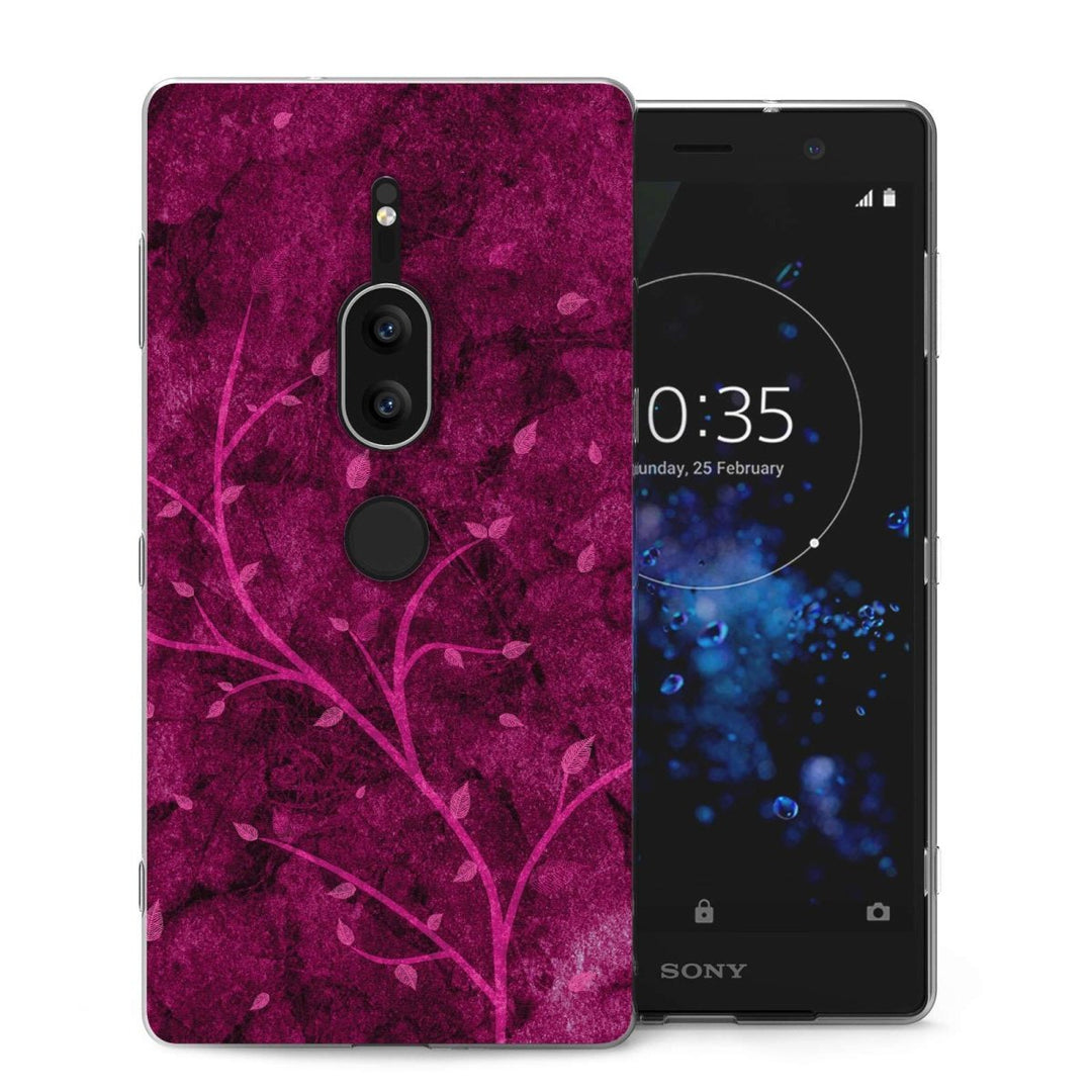 Sony Xperia XZ2 Premium Pink Tree TPU Gel Case - Mobile Madhouse