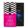 Sony Xperia XZ2 Premium Live Laugh Love Heart TPU Gel Case