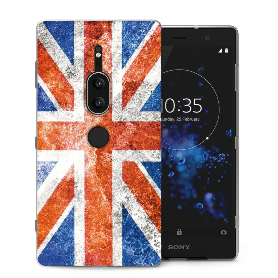 Sony Xperia XZ2 Premium Retro Union Jack Flag TPU Gel Case - Mobile Madhouse