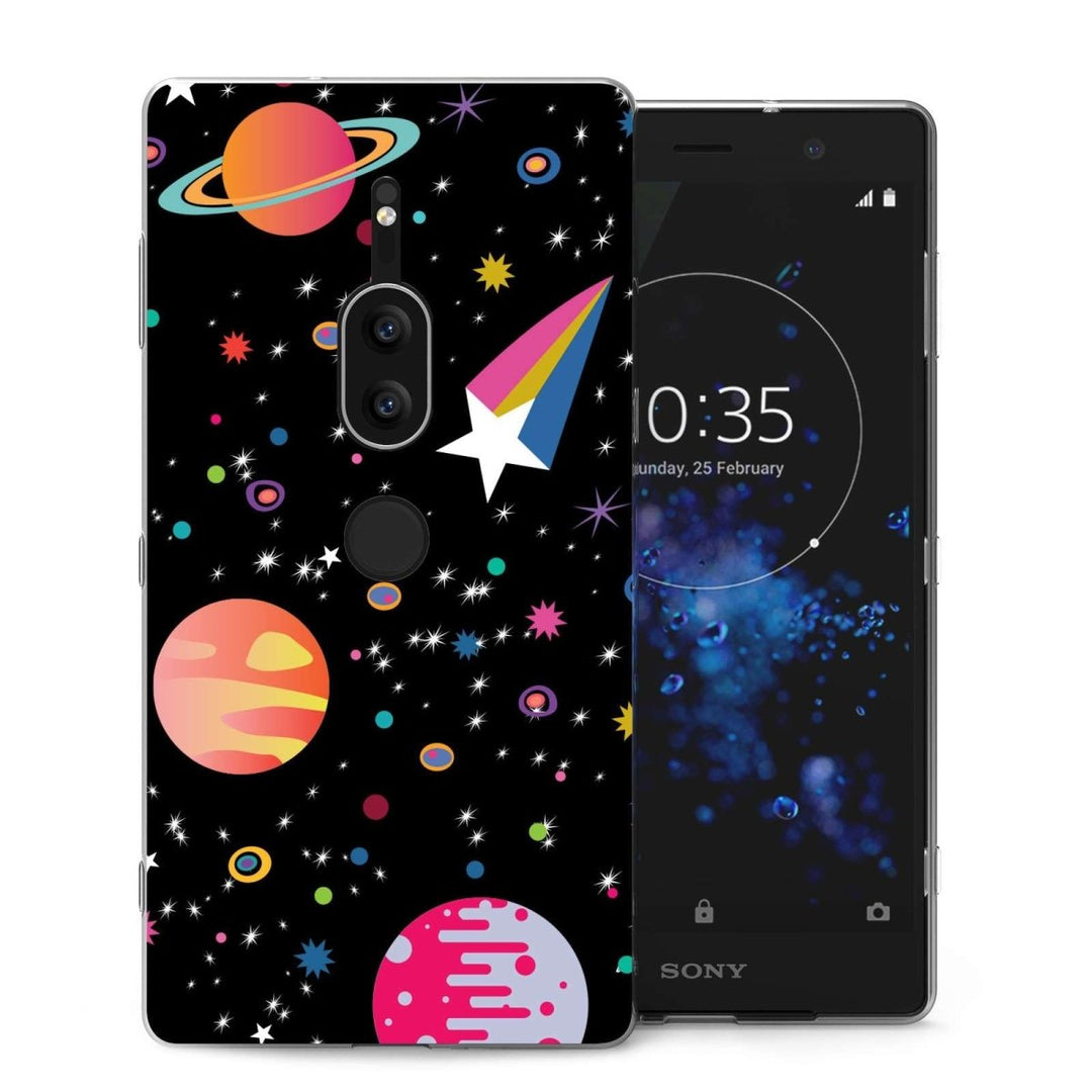 Sony Xperia XZ2 Premium Space Pattern TPU Gel Case - Mobile Madhouse