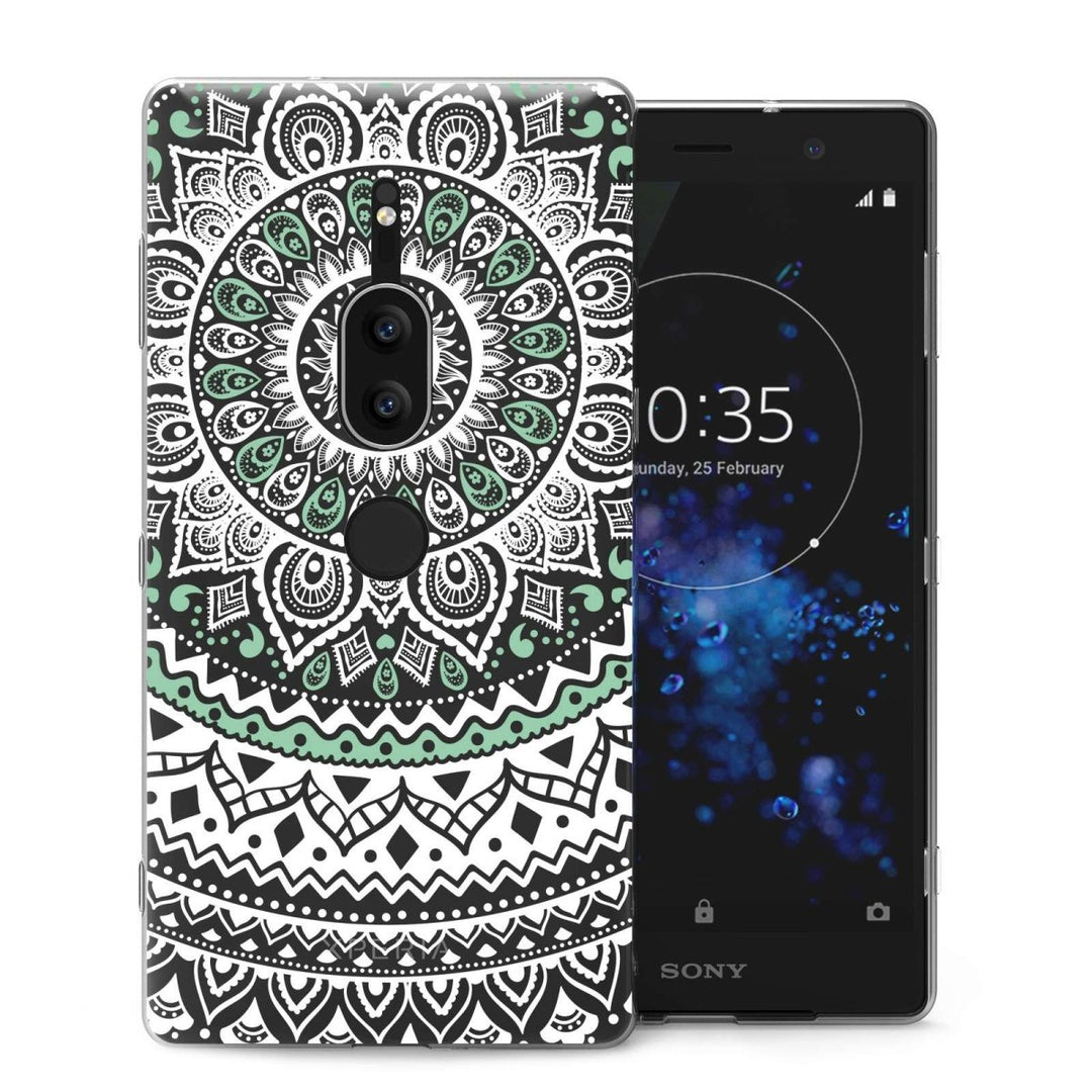 Sony Xperia XZ2 Premium Mandala TPU Gel Case - Mint Green - Mobile Madhouse