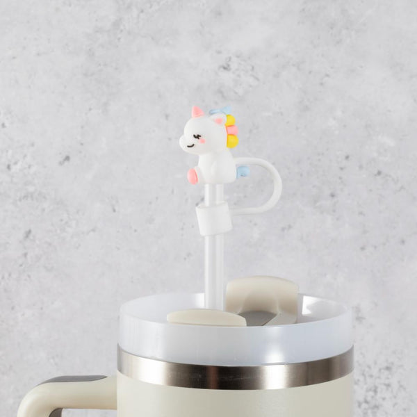 Cute Unicorn Straw Cover Topper