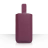 Caseflex PU Leather Auto Return Pull Tab Pouch (S)- Purple