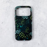 Forest Green Floral Tough Phone Case  iPhone 17 Pro Max