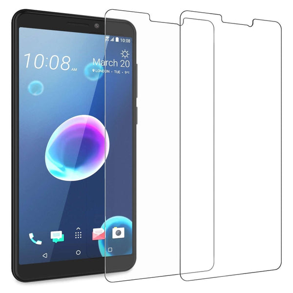 HTC Desire 12 Tempered Glass (Twin Pack) - Clear - Mobile Madhouse
