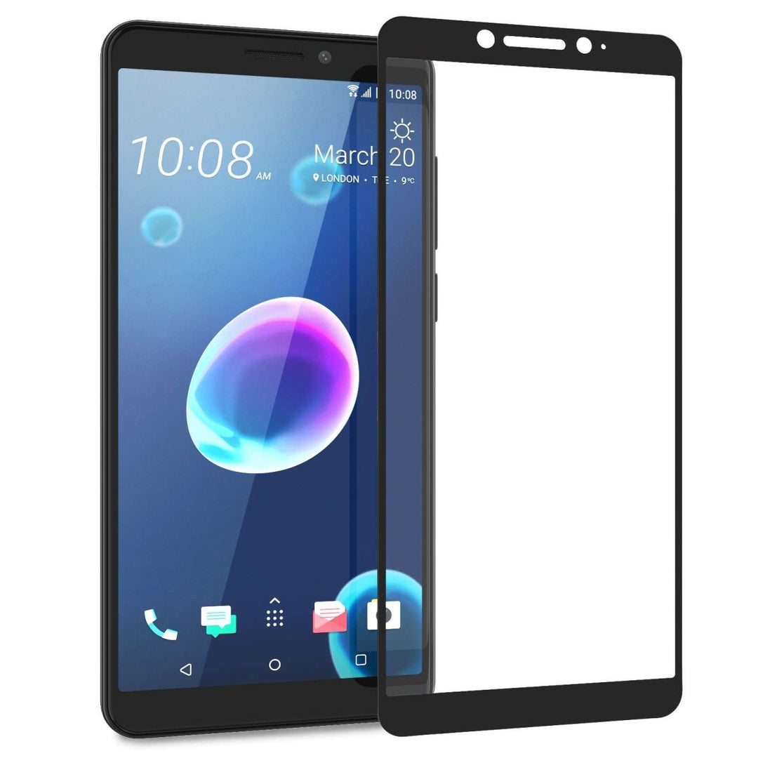 HTC Desire 12 Tempered Glass (Single) - Black Edge - Mobile Madhouse