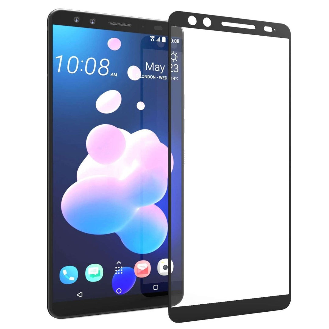 HTC U12 Tempered Glass (Single) - Black Edge - Mobile Madhouse