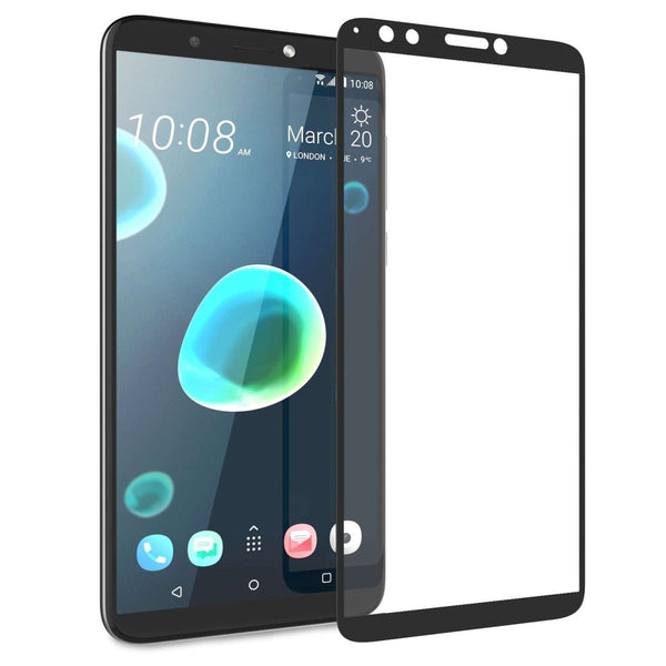 HTC Desire 12 Plus Tempered Glass (Single) - Black Edge - Mobile Madhouse
