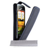 Yousave Accessories HTC One S Leather-Effect Flip Case - Black Blue