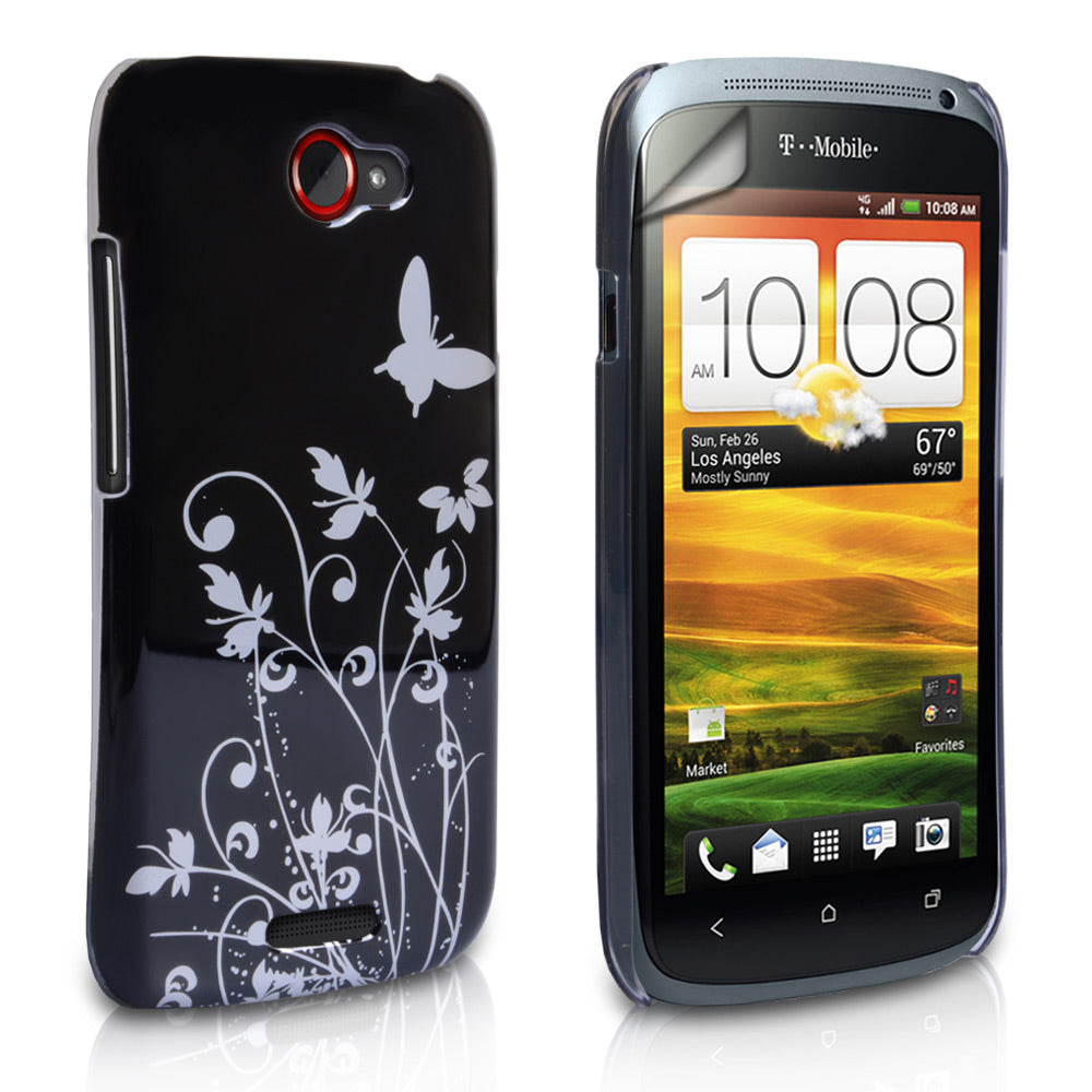 YouSave Accessories HTC One S Black Butterfly IMD Hard Case