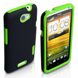 YouSave Accessories HTC One X Grip Combo Case - Green
