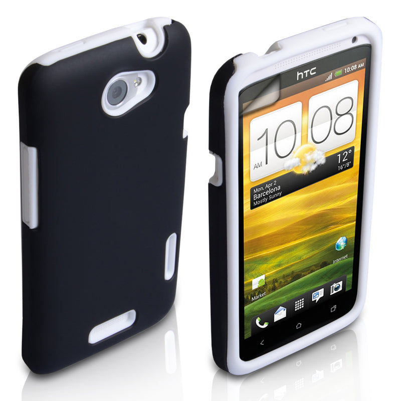 YouSave Accessories HTC One X Grip Combo Case - White