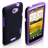 Yousave Accessories HTC One X Grip Combo Case - Purple
