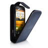 HTC Desire C Leather-Effect Flip Case - Black