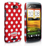 Yousave Accessories HTC One S Polka Dot Hard Case - Red