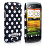 Yousave Accessories HTC One S Polka Dot Hard Case - Black