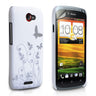 Yousave Accessories HTC One S Butterfly IMD Hard Case - White