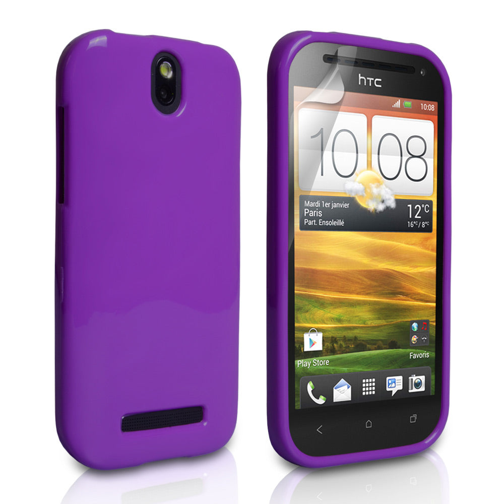 YouSave Accessories HTC One SV Purple Gel Case